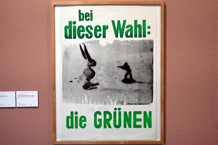 Joseph Beuys (1948–1985), bei dieser Wahl: die GRÜNEN, Wiesbaden, Museum Wiesbaden, Beuys 1, 1979, Bild 1/2