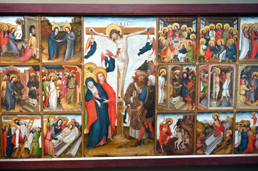 Meister der Passionsfolgen (1432), Leben und Leiden Christi in 31 Bildern, Köln, Wallraf-Richartz-Museum, Mittelalter - Saal 3, um 1430–1435, Bild 2/3