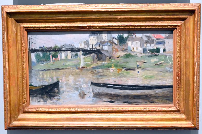 Berthe Morisot (1870–1894), Boote auf der Seine, Köln, Wallraf-Richartz-Museum, 19. Jahrhundert - Saal 3, 1879–1880, Bild 1/2