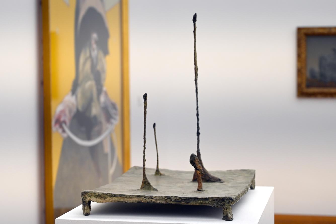 Alberto Giacometti (1914–1965), Platz (drei Figuren, ein Kopf), Köln, Museum Ludwig, 02.27, 1950, Bild 3/6