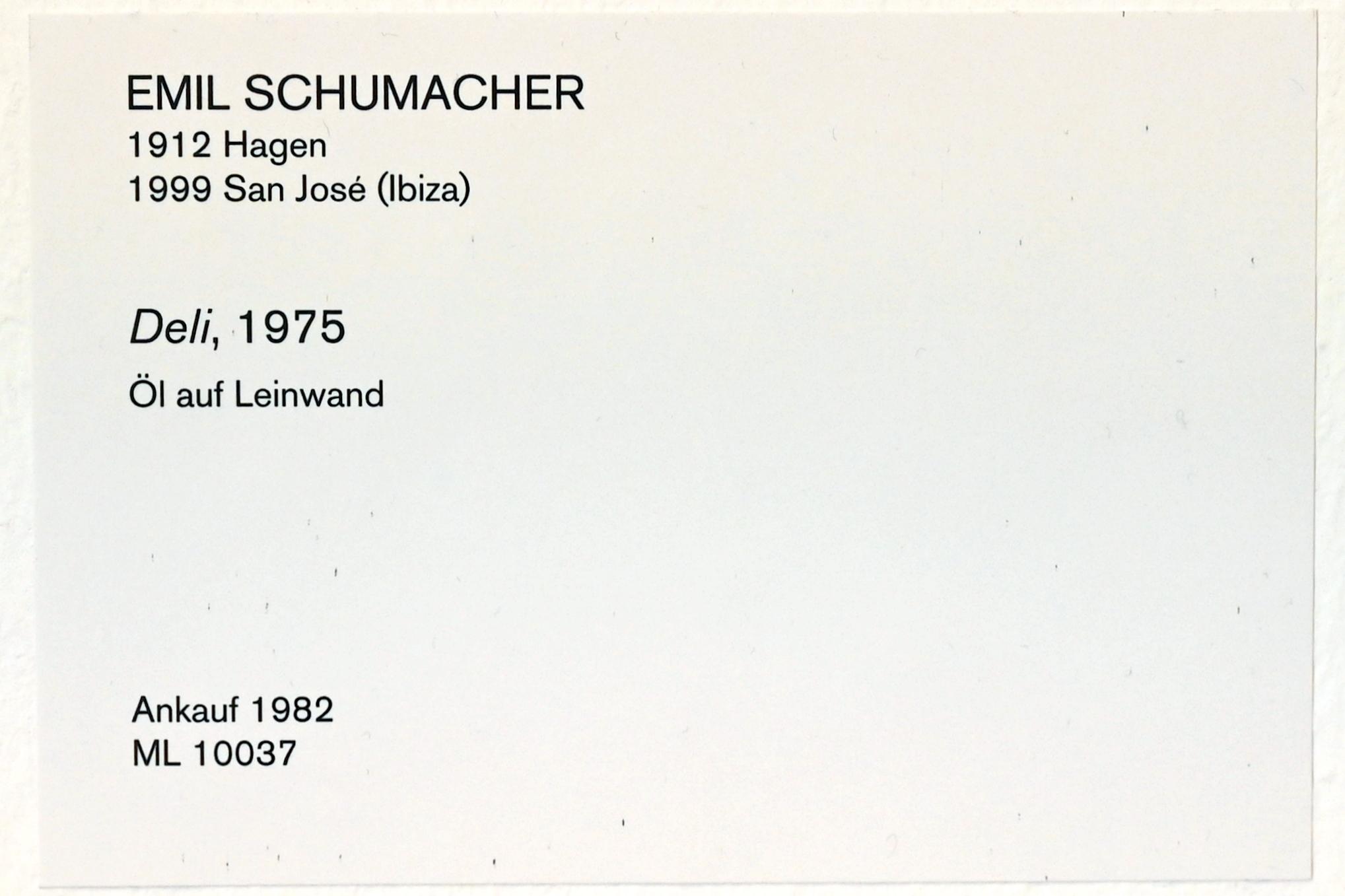 Emil Schumacher (1955–1976), Deli, Köln, Museum Ludwig, 01.52, 1975, Bild 2/2