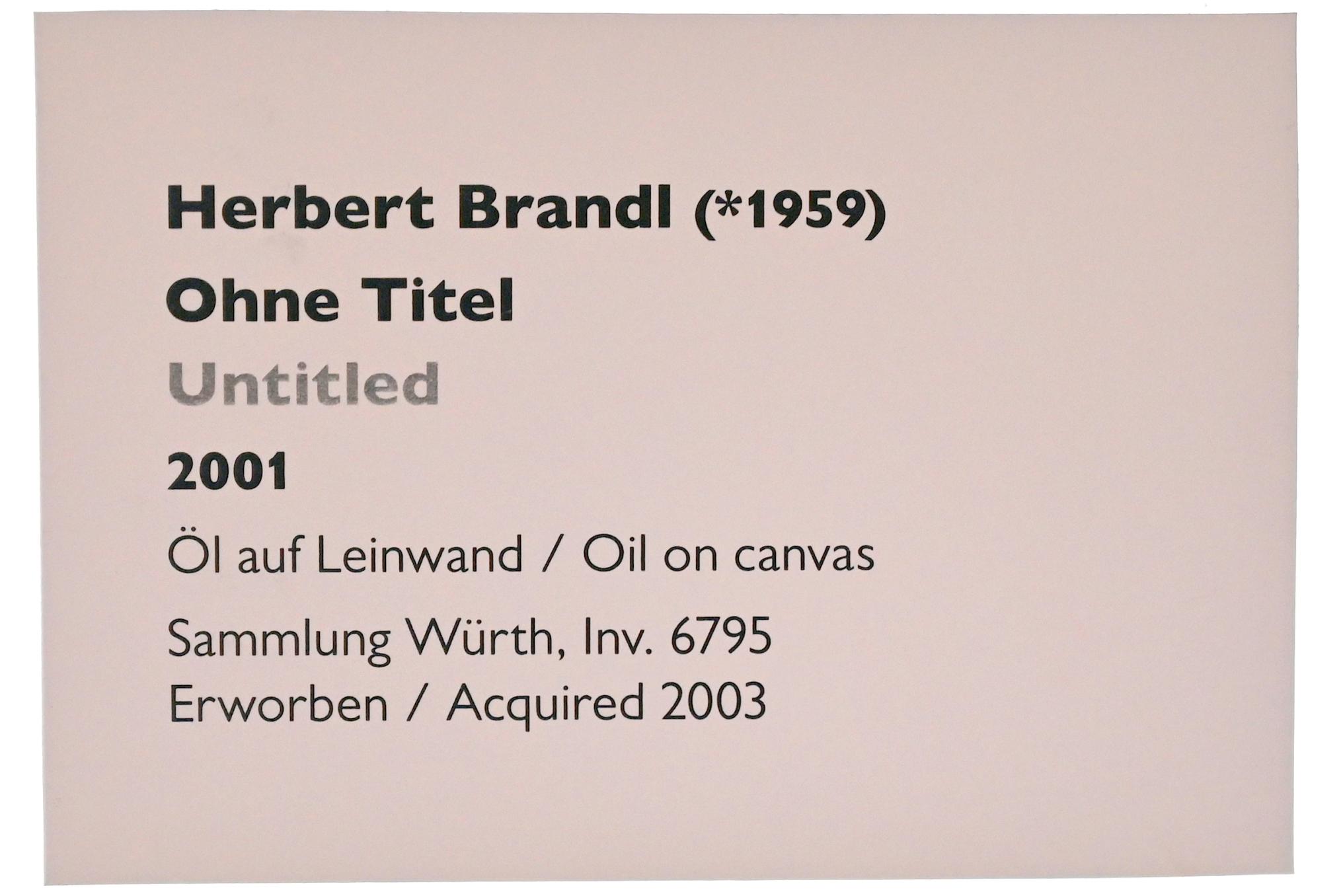 Herbert Brandl (1986–2001), Ohne Titel, Schwäbisch Hall, Kunsthalle Würth, Ausstellung "Sport, Spaß und Spiel" vom 13.12.2021 - 26.02.2023, Obergeschoß, 2001, Bild 2/2