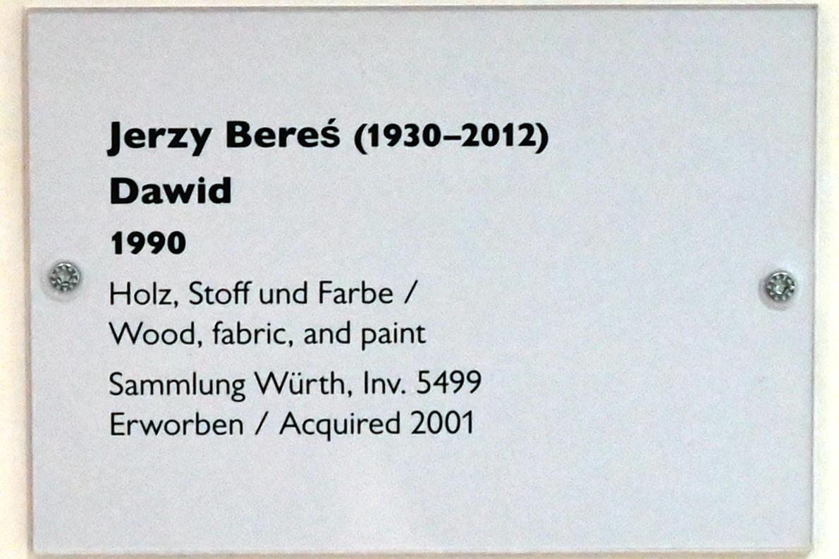 Jerzy Bereś (1990), David, Schwäbisch Hall, Kunsthalle Würth, Ausstellung "Sport, Spaß und Spiel" vom 13.12.2021 - 26.02.2023, Untergeschoß, 1990, Bild 2/2