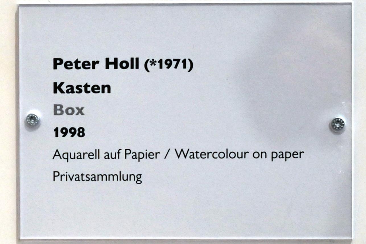 Peter Holl (1998), Kasten, Schwäbisch Hall, Kunsthalle Würth, Ausstellung "Sport, Spaß und Spiel" vom 13.12.2021 - 26.02.2023, Untergeschoß, 1998, Bild 2/2
