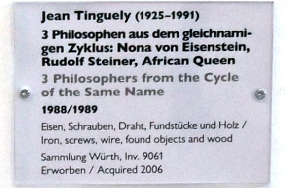 Jean Tinguely (1954–1990), Nona von Eisenstein, Schwäbisch Hall, Kunsthalle Würth, Ausstellung "Sport, Spaß und Spiel" vom 13.12.2021 - 26.02.2023, Untergeschoß, 1988–1989, Bild 2/2