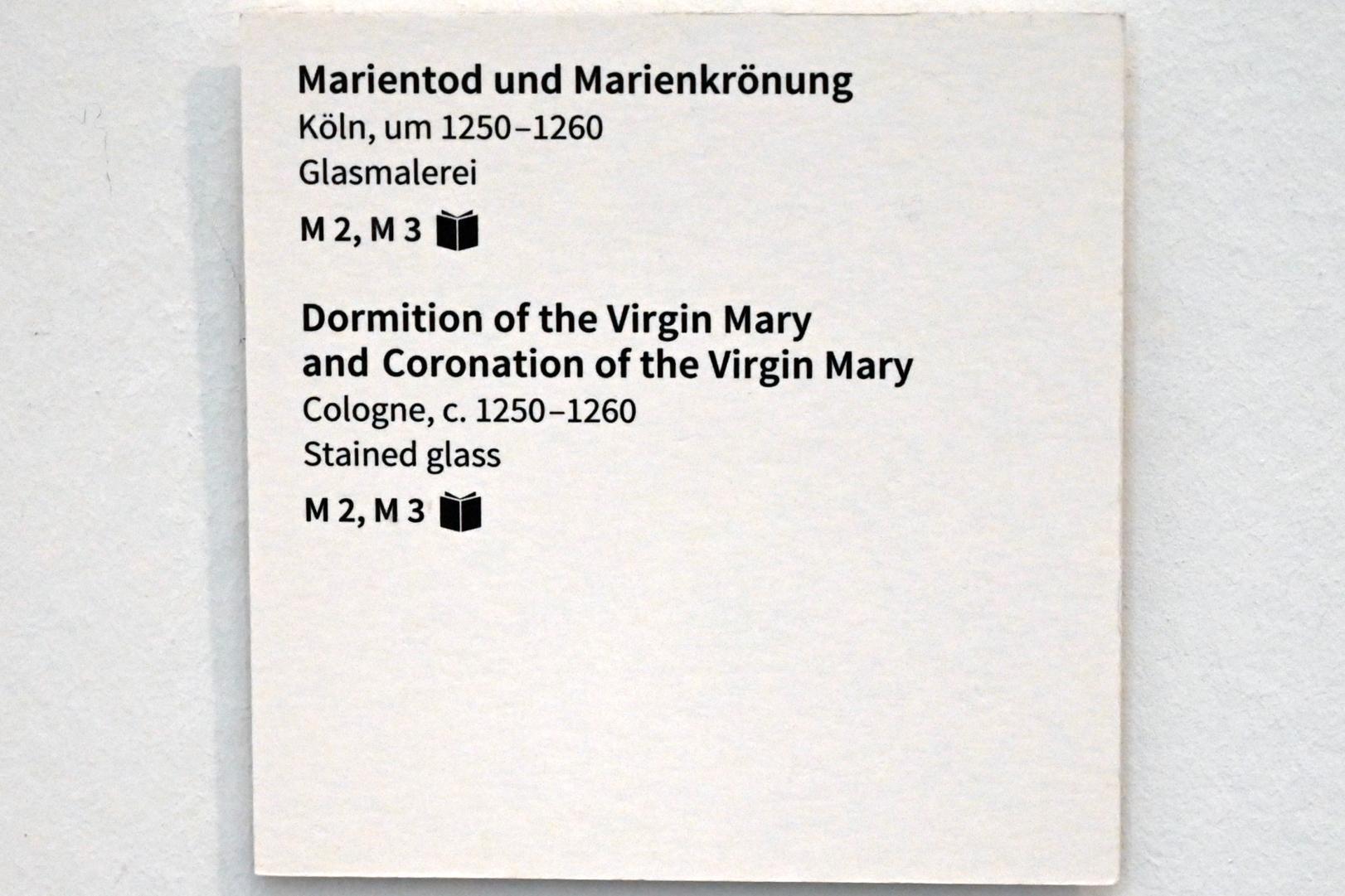 Marientod, Köln, Museum Schnütgen, Saal 2, um 1250–1260, Bild 2/2
