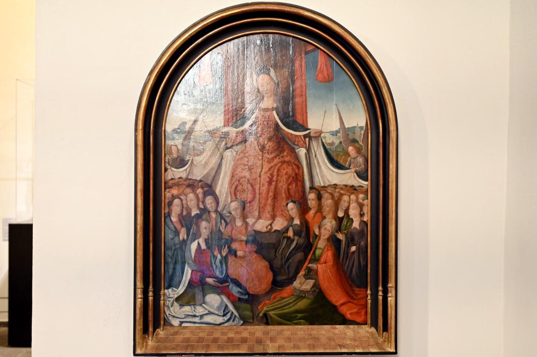 Hl. Ursula als Schutzmantelheilige, Köln, Museum Schnütgen, Saal 6, um 1495, Bild 1/2
