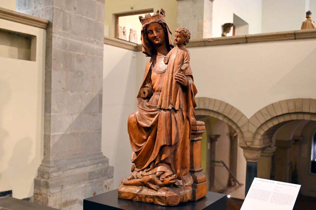 Thronende Muttergottes mit Kind, Köln, Museum Schnütgen, Saal 8, um 1270, Bild 2/3