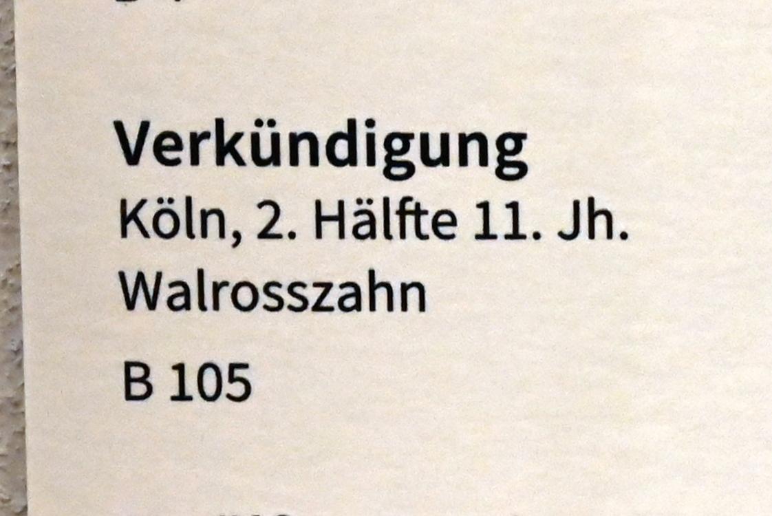 Verkündigung, Köln, Museum Schnütgen, Saal 10, 2. Hälfte 11. Jhd., Bild 2/2