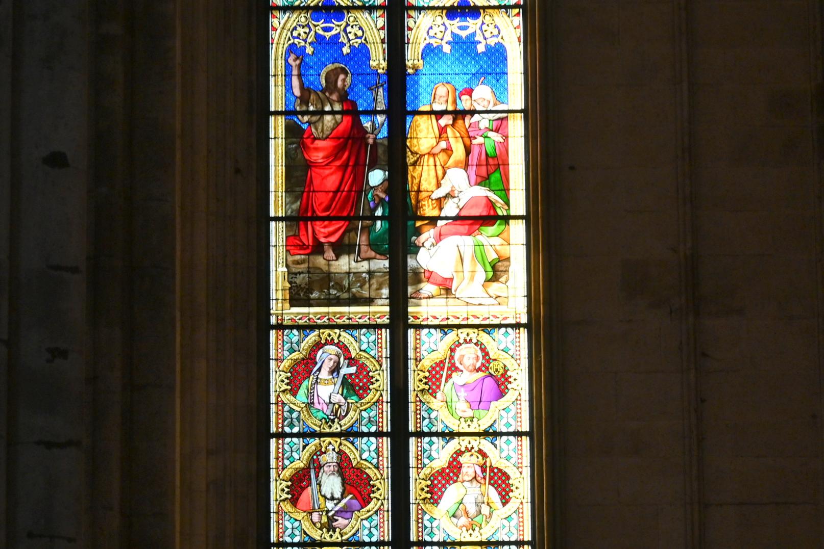 Predigt Johannes des Täufers, Köln, Hohe Domkirche Sankt Petrus (Kölner Dom), 1842–1848, Bild 1/2