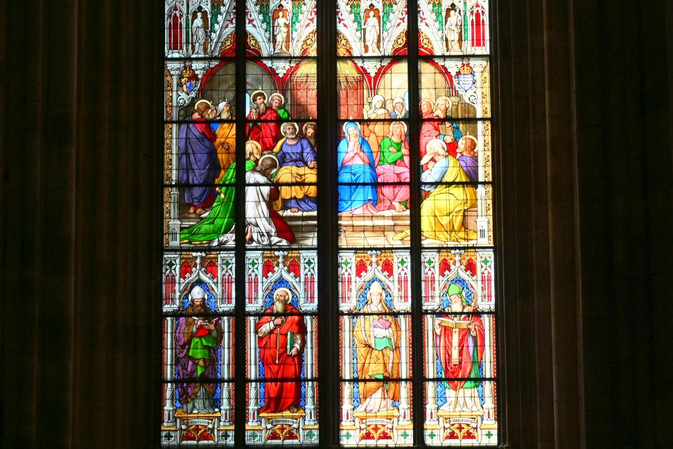 Herabkunft des Hl. Geistes (Pfingsten), Köln, Hohe Domkirche Sankt Petrus (Kölner Dom), 1842–1848, Bild 1/2