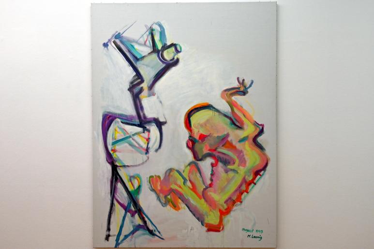 Maria Lassnig (1945–2011), Arme Malerin und eingebildete Fotografie (Die Fotografie gegen die Malerei), Bonn, Kunstmuseum, Ausstellung "Maria Lassnig - Wach bleiben" vom 10.02. - 08.05.2022, Saal 3, 1997