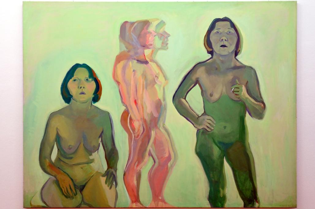 Maria Lassnig (1945–2011), Innenansicht / Röntgenselbst I, Bonn, Kunstmuseum, Ausstellung "Maria Lassnig - Wach bleiben" vom 10.02. - 08.05.2022, Saal 4, um 1987