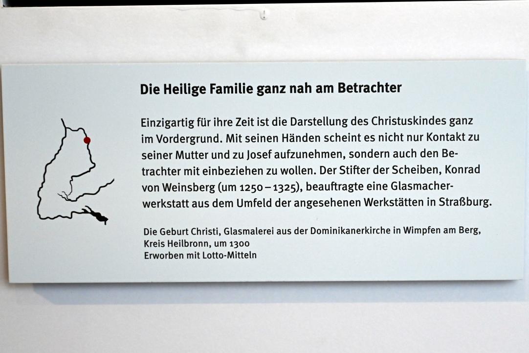 Geburt Christi, Bad Wimpfen, ehem. Dominikanerkloster, jetzt Stuttgart, Landesmuseum Württemberg, Mittelalter, um 1300, Bild 2/2