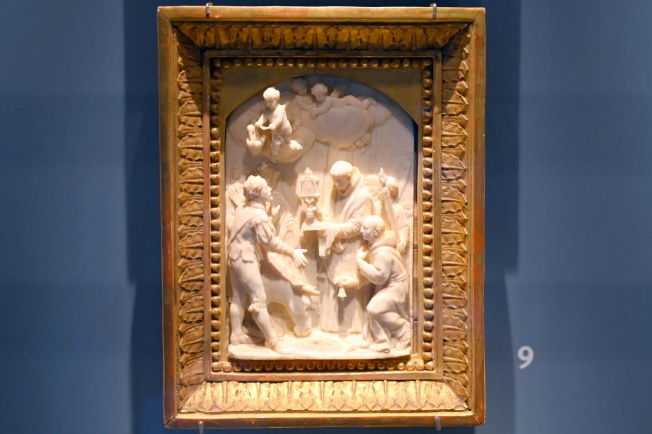 Das Eselswunder des heiligen Antonius von Padua, Stuttgart, Landesmuseum Württemberg, Kunstkammer, um 1750, Bild 1/2