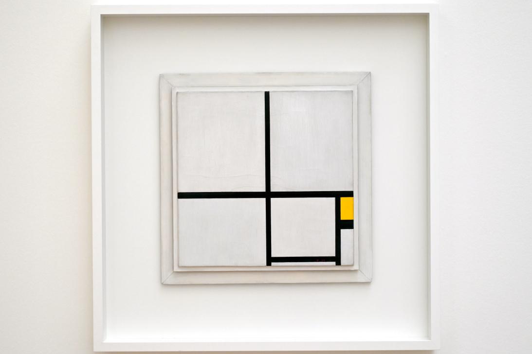 Piet Mondrian (1908–1942), Komposition mit Gelb, Düsseldorf, Kunstsammlung K20, Saal 6, 1930, Bild 1/3