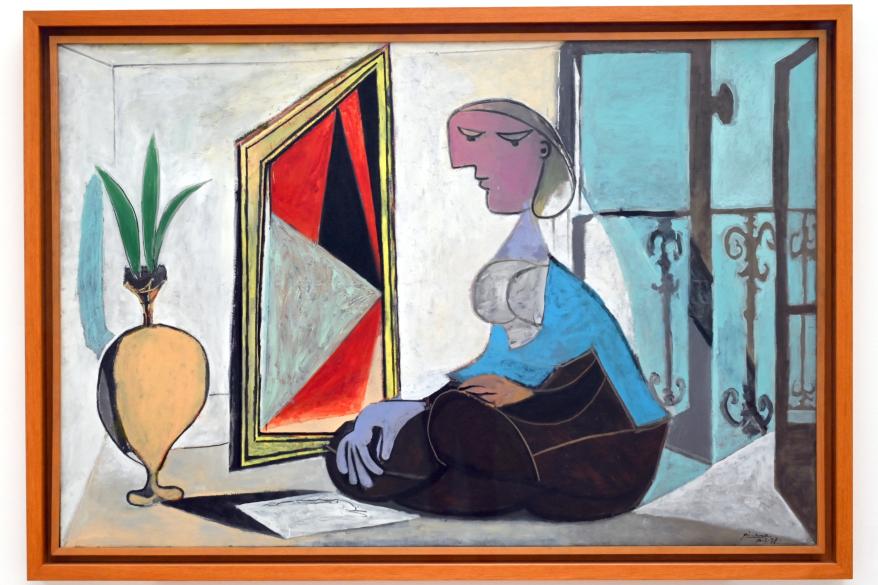 Pablo Picasso (1897–1972), Frau vor dem Spiegel (Kauernde Frau), Düsseldorf, Kunstsammlung K20, Saal 7, 1937