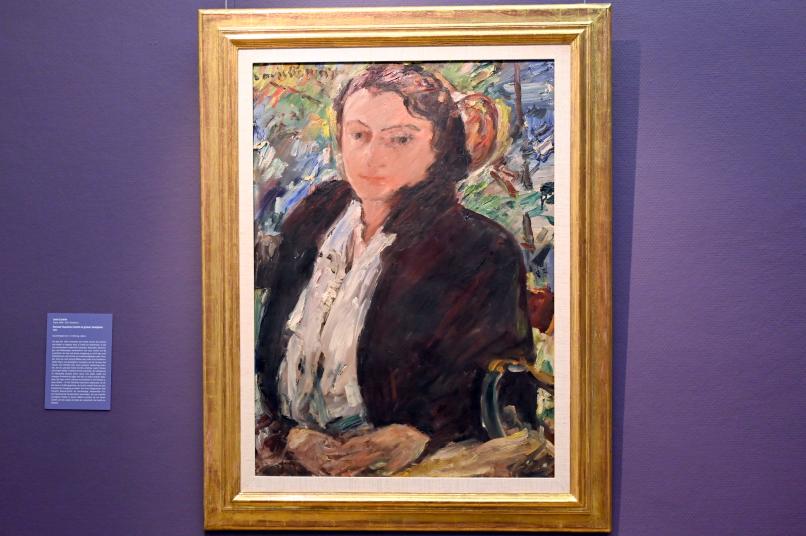 Lovis Corinth (1891–1925), Portrait Charlotte Corinth in grüner Samtjacke, Lübeck, Museum Behnhaus Drägerhaus, Erdgeschoß Haupthaus Saal 3, 1921, Bild 1/2