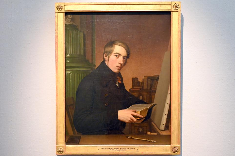 Friedrich Overbeck (1808–1867), Selbstbildnis mit Bibel, Lübeck, Museum Behnhaus Drägerhaus, Obergeschoß Flügel Saal 2, 1808–1809, Bild 1/2