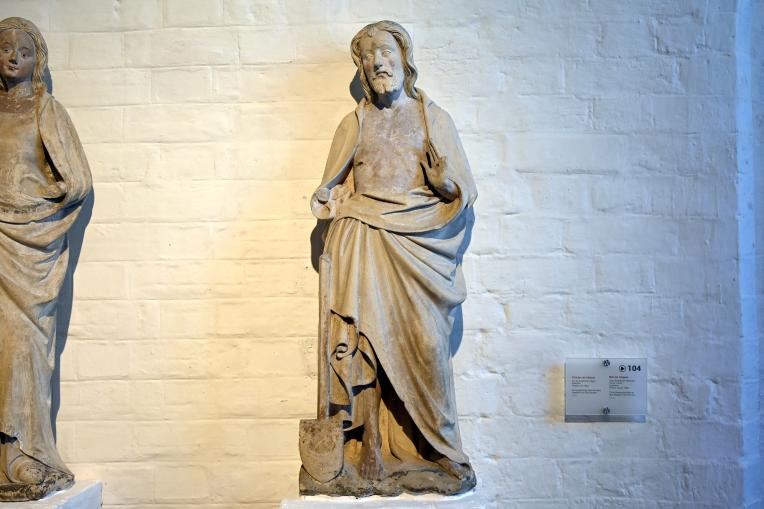 Christus als Gärtner, Lübeck, Burgkloster, jetzt Lübeck, St. Annen-Museum, Saal 2, um 1400, Bild 1/2