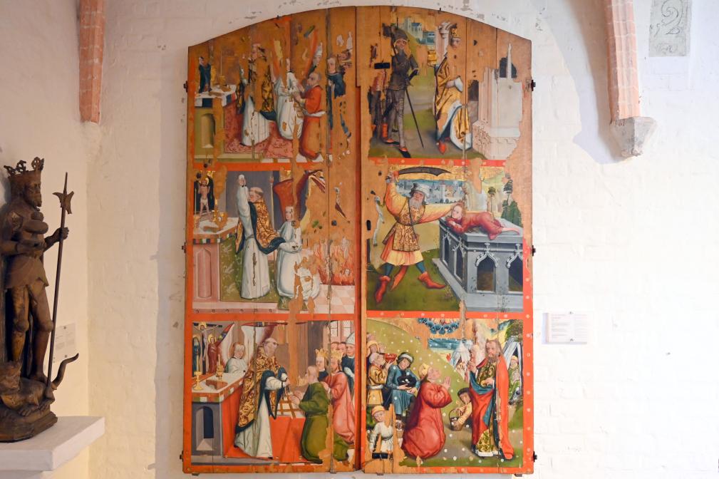 Hermen Rode (Schüler) (1480), Türen eines Wandschrankes, Lübeck, Katharinenkirche, jetzt Lübeck, St. Annen-Museum, Saal 2, um 1480