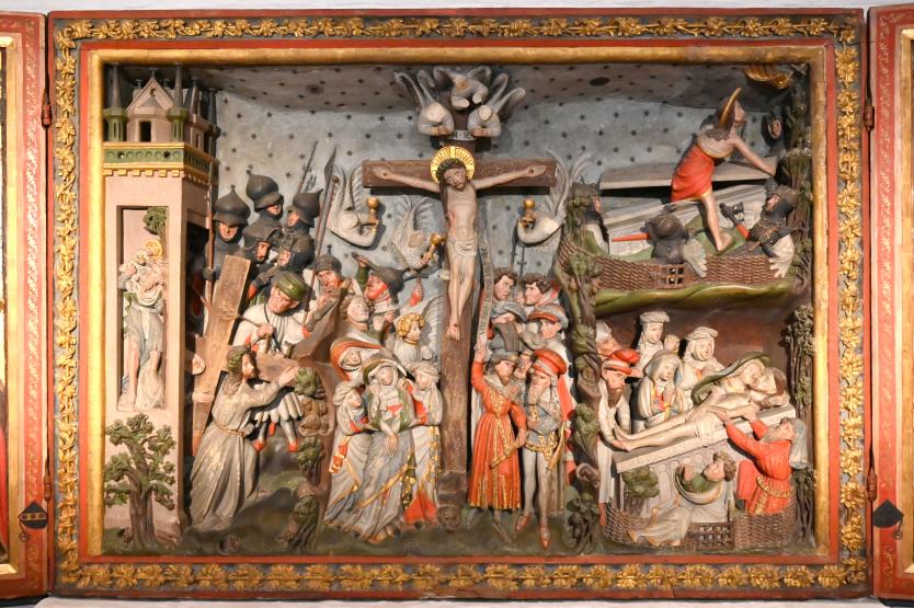 Atar der Zirkelbruderschaft Mitteltafel, Lübeck, Katharinenkirche, jetzt Lübeck, St. Annen-Museum, Saal 6, um 1405, Bild 1/2