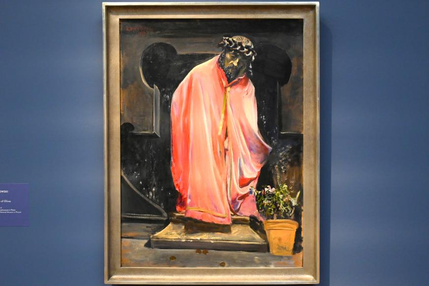 Leon Wyczółkowski (1891–1910), Christus am Ölberg, München, Kunsthalle, Ausstellung "Polnischer Symbolismus um 1900" vom 25.03.-07.08.2022, Saal 7 - Tradition und Religion, 1896