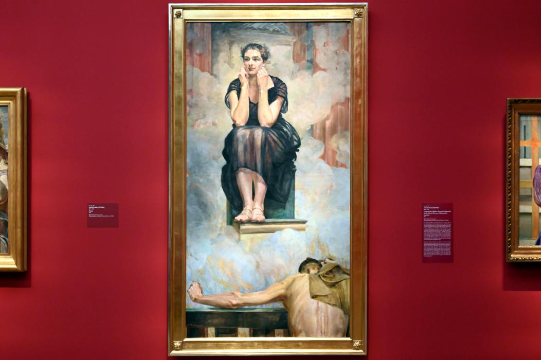 Jacek Malczewski (1876–1917), Pythia, München, Kunsthalle, Ausstellung "Polnischer Symbolismus um 1900" vom 25.03.-07.08.2022, Saal 11 - Polonia, 1917