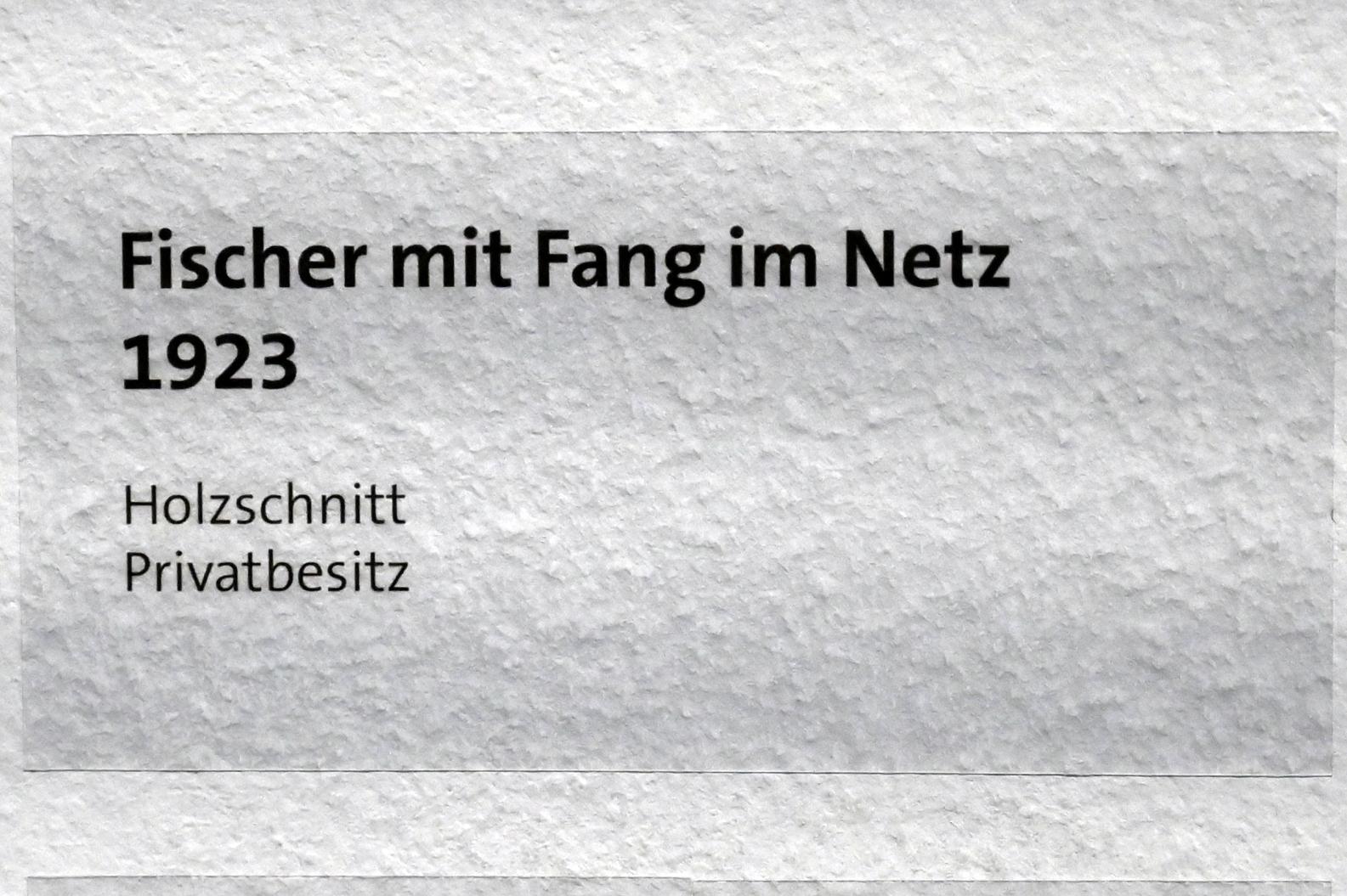 Max Pechstein (1895–1953), Fischer mit Fang im Netz, Zwickau, Kunstsammlungen, Max-Pechstein-Museum - Seegewohnheiten, 1923, Bild 2/2