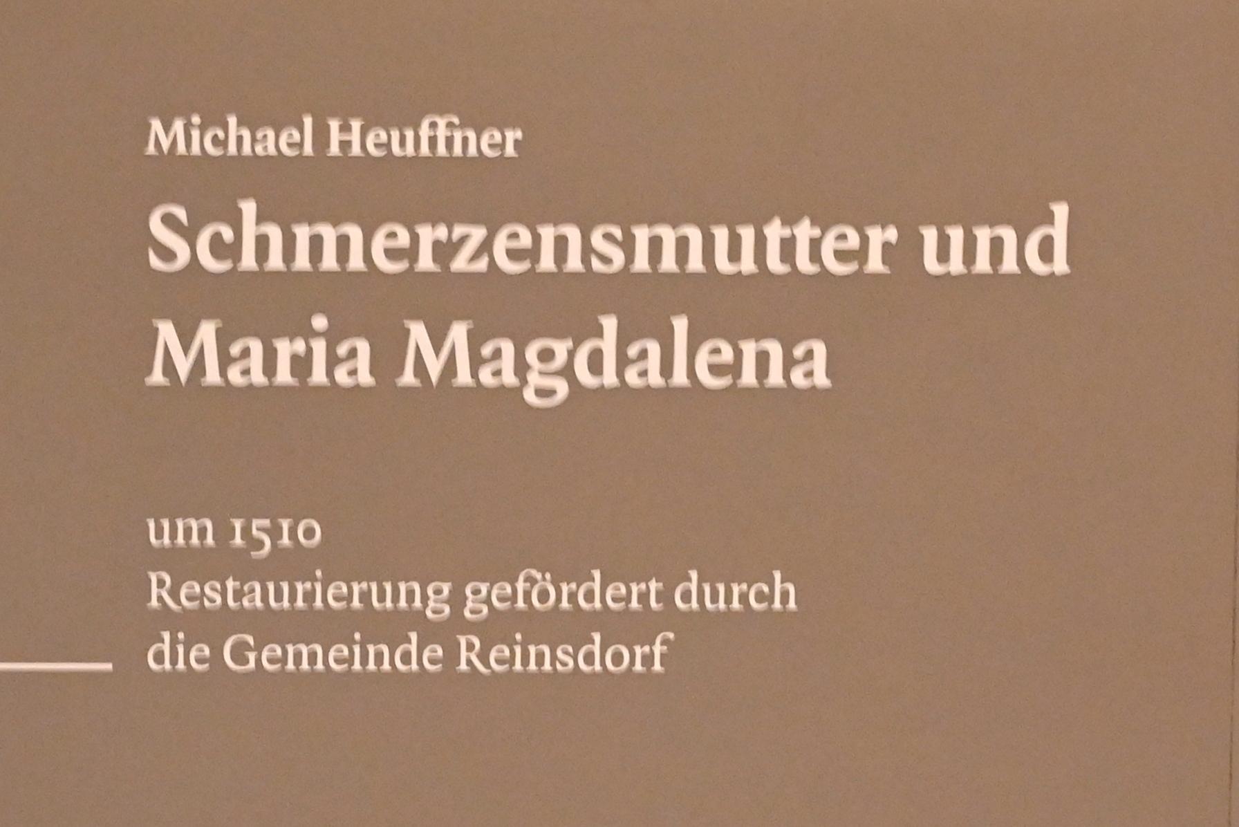 Michael Heuffner (1510), Schmerzensmutter und Maria Magdalena, Reinsdorf (Sachsen), Kirche St. Jakobus, jetzt Zwickau, Kunstsammlungen, Im Himmel zu Hause, um 1510, Bild 3/3