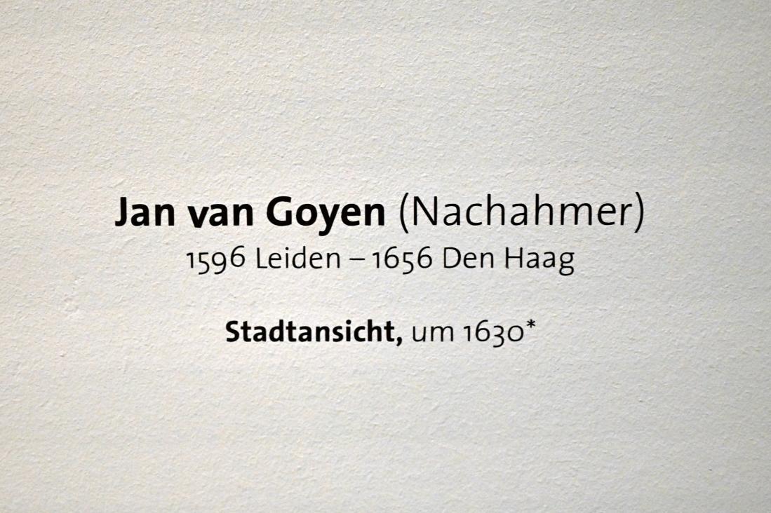 Jan van Goyen (Nachahmer) (1630), Stadtansicht, Zwickau, Kunstsammlungen, Altmeisterliches, um 1630, Bild 2/2