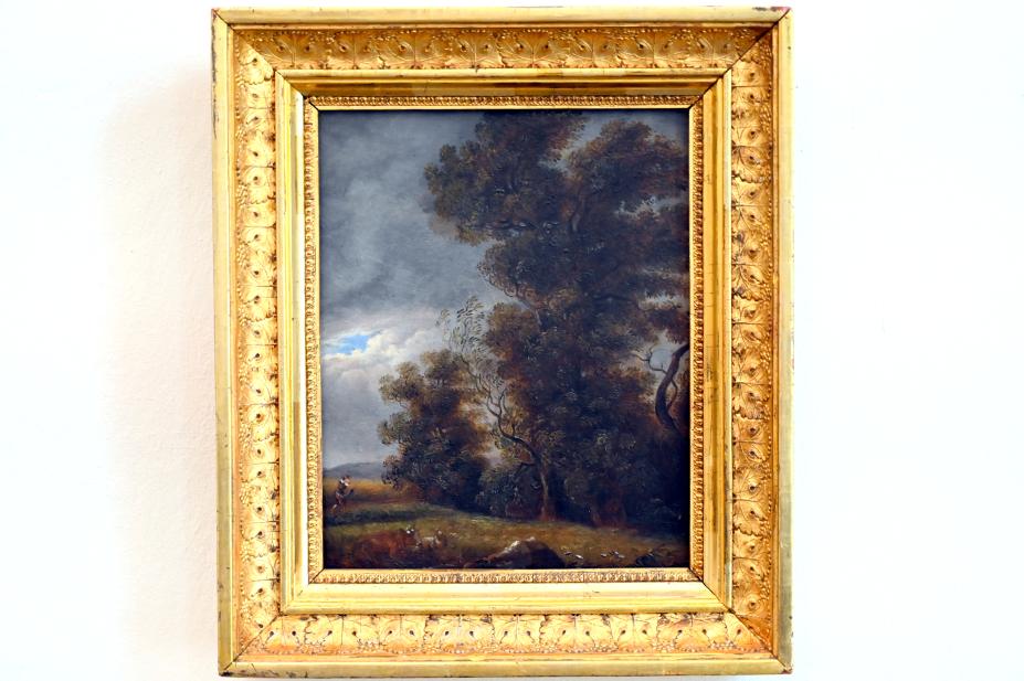 Franz Stadler (1795), Bäume im Sturm mit Landmann und Kühen, Zwickau, Kunstsammlungen, Zeit der Empfindsamkeit, Ende 18. Jhd.