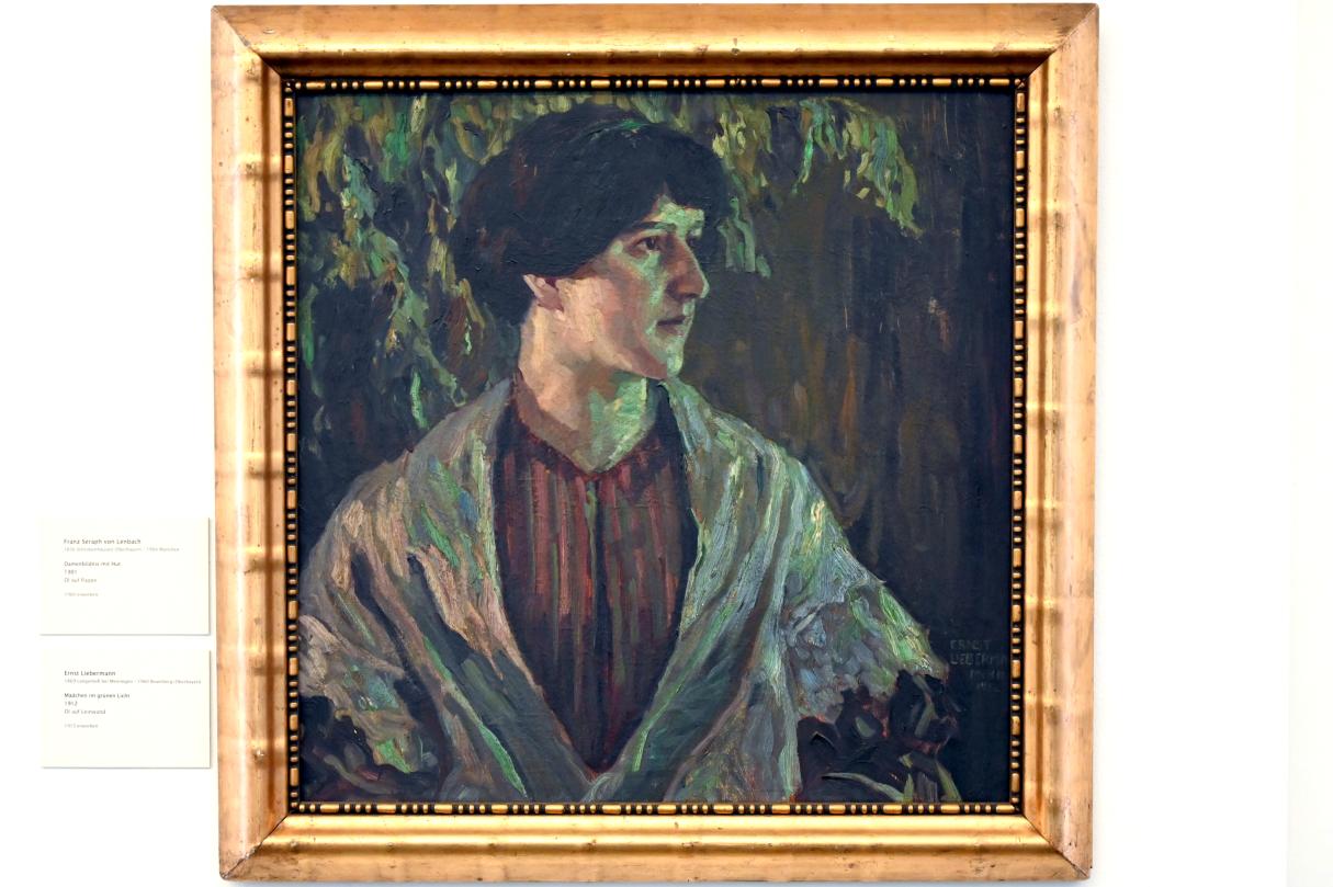 Ernst Liebermann (1912–1915), Mädchen im grünen Licht, Zwickau, Kunstsammlungen, Aufbruch in die Moderne, 1912, Bild 1/2