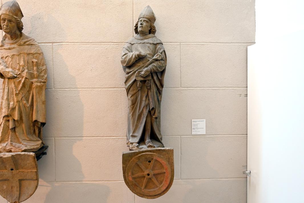 Der Erzbischof von Mainz, Ulm, Ulmer Rathaus, jetzt Ulm, Museum Ulm, Saal 1, um 1420–1425, Bild 1/3