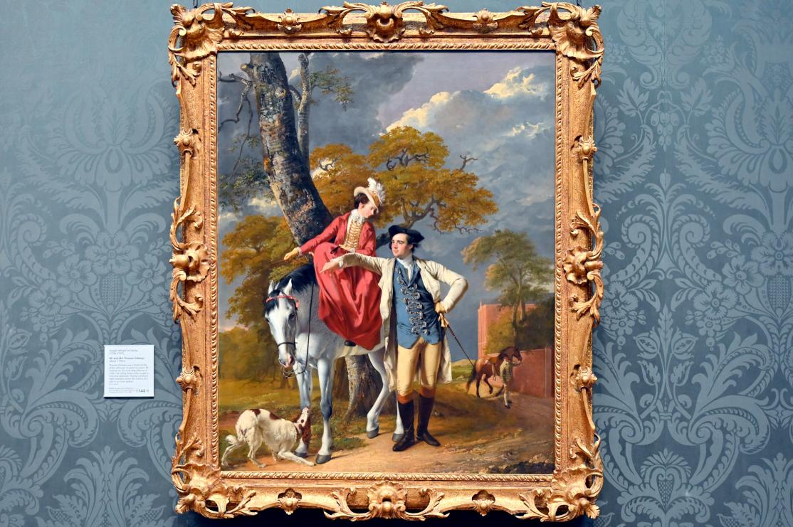 Joseph Wright of Derby (1765–1790), Mr und Mrs Thomas Coltman, London, National Gallery, Saal 34, um 1770–1772, Bild 1/2