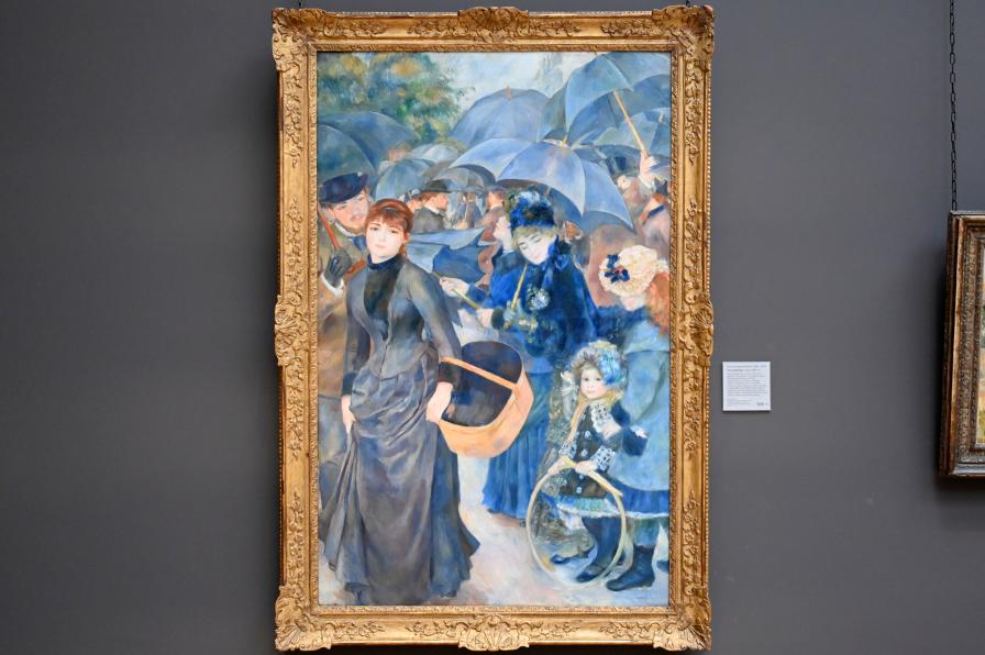 Auguste Renoir (Pierre-Auguste Renoir) (1866–1918), Die Regenschirme, London, National Gallery, Saal 41, um 1881–1886, Bild 1/2