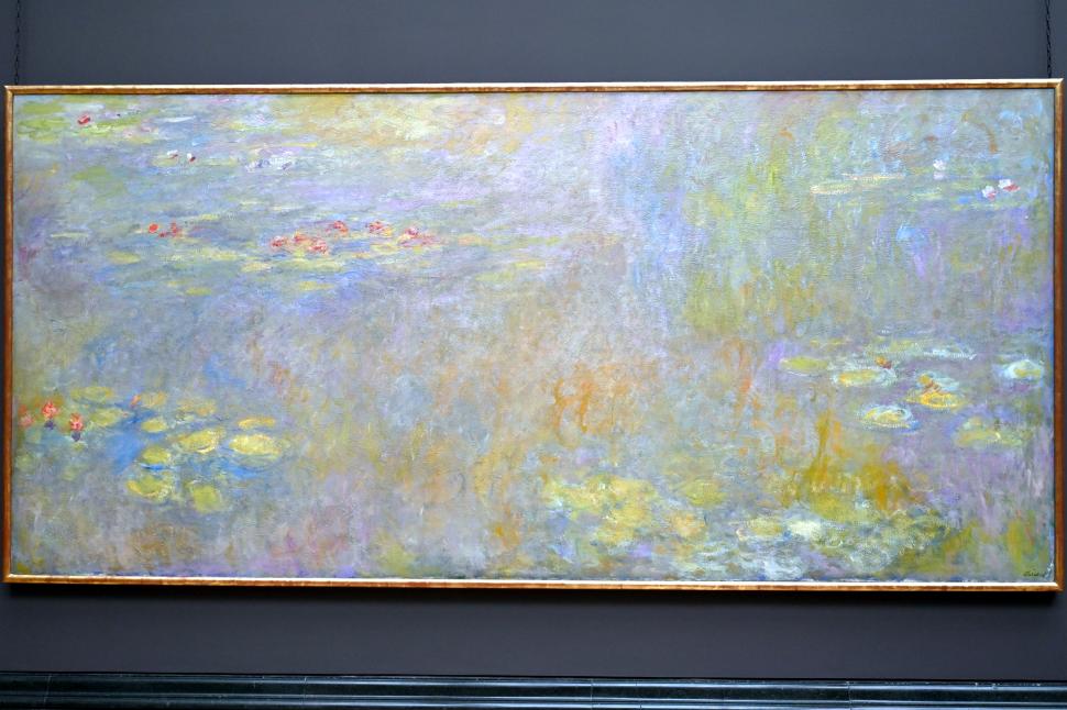 Claude Monet (1864–1925), Wasserlilien, London, National Gallery, Saal 41, nach 1916, Bild 1/3