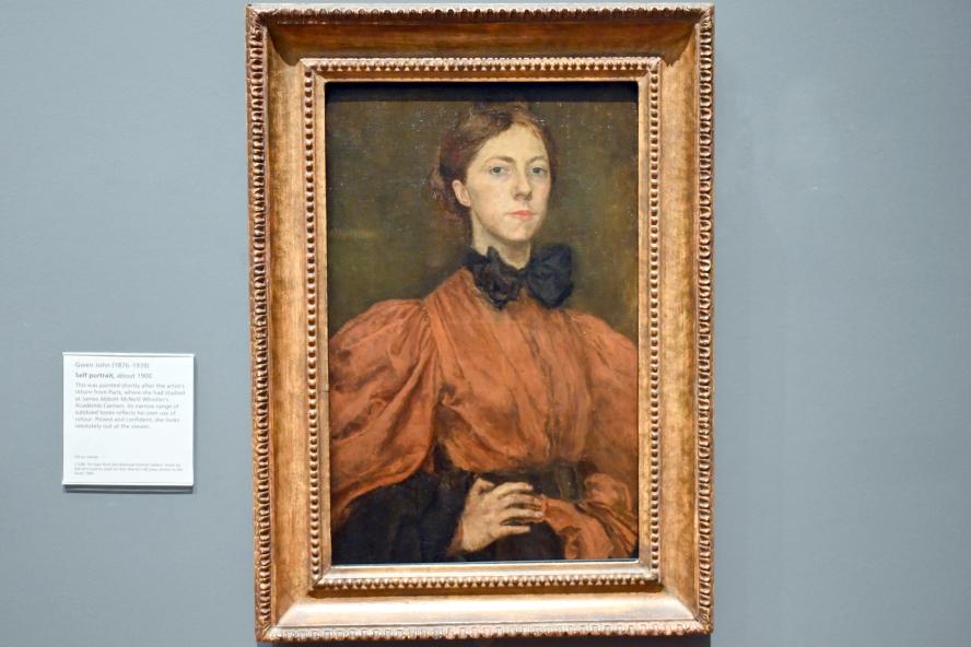 Gwen John (Gwendolen Mary John) (1900–1920), Selbstporträt, London, National Gallery, Saal 40, um 1900