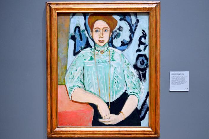 Henri Matisse (1898–1953), Porträt der Greta Moll, London, National Gallery, Saal 40, 1908