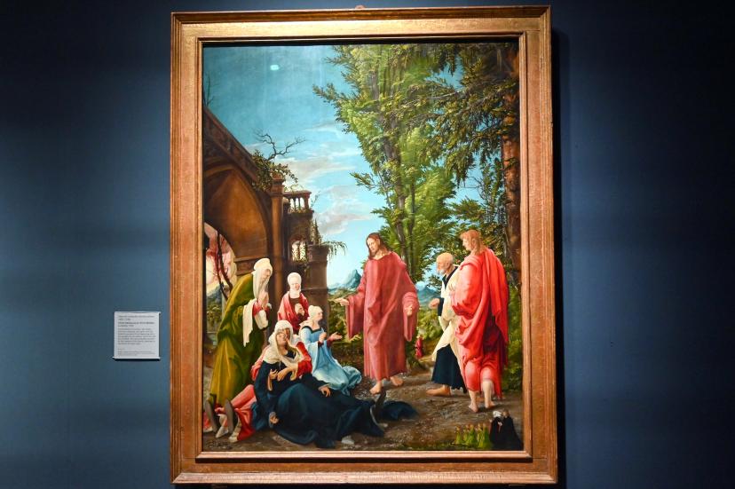 Albrecht Altdorfer (1507–1537), Christus nimmt Abschied von seiner Mutter, London, National Gallery, Saal 17, 1520
