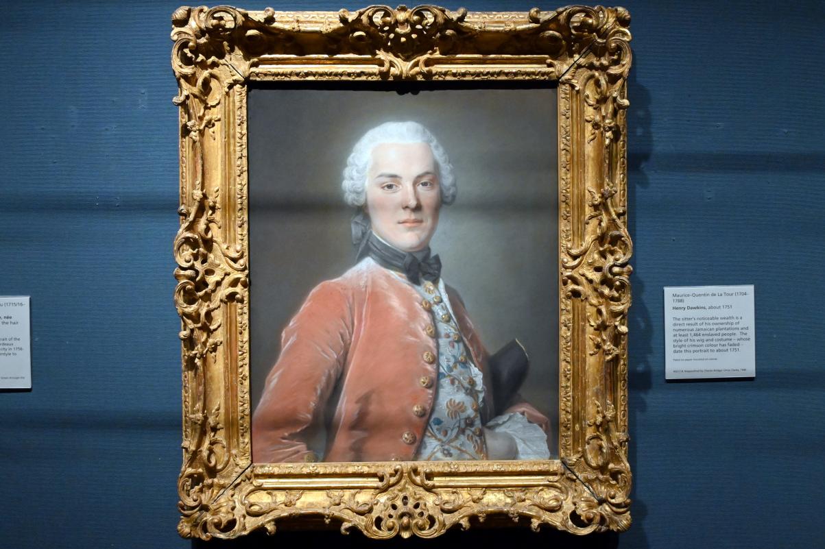 Maurice Quentin de La Tour (1749–1765), Porträt des Henry Dawkins, London, National Gallery, Saal 17a, um 1751, Bild 1/2