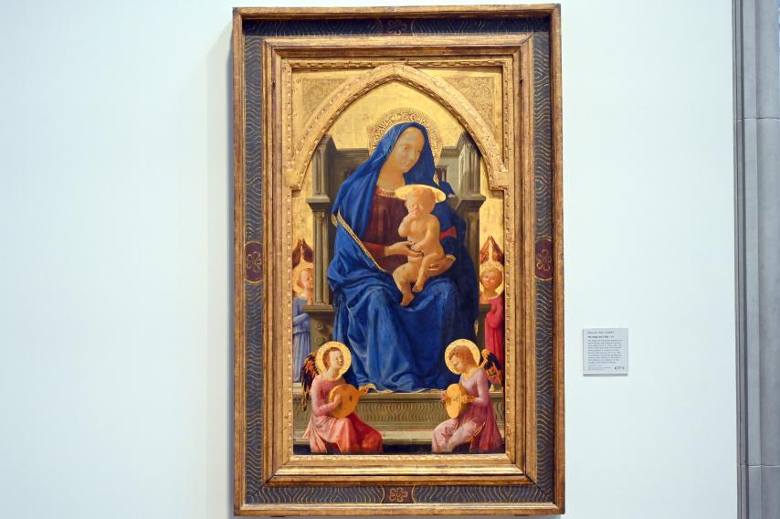 Masaccio (1426–1428), Thronende Maria mit Kind, London, National Gallery, Saal 60, 1426, Bild 1/2