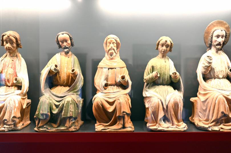 Christus und elf Apostel, Coburg, Kunstsammlungen der Veste Coburg, Altdeutsche Malerei, um 1400, Bild 6/14