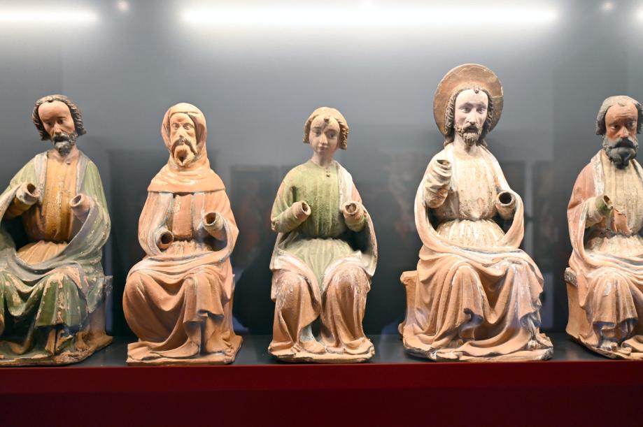 Christus und elf Apostel, Coburg, Kunstsammlungen der Veste Coburg, Altdeutsche Malerei, um 1400, Bild 7/14