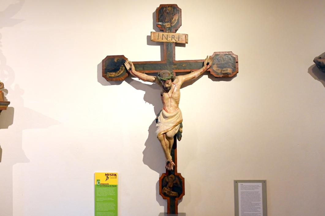 Kruzifix, Überlingen, Städtisches Museum, Krippenraum, 2. Viertel 14. Jhd., Bild 1/2