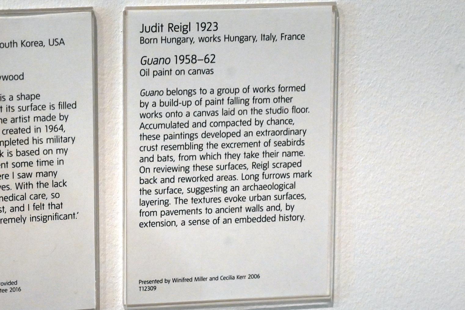 Judit Reigl (1954–1967), Guano, London, Tate Gallery of Modern Art (Tate Modern), In the Studio 6, 1958–1962, Bild 2/2