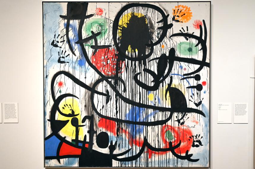 Joan Miró (1917–1970), Mai 68, London, Tate Modern, Ausstellung "Surrealism Beyond Borders" vom 24.02.-29.08.2022, Saal 3, 1968–1973, Bild 1/2