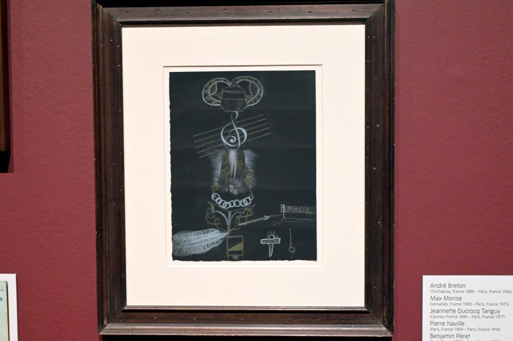 André Breton (1928–1962), Cadavre Exquis (Köstliche Leiche), London, Tate Modern, Ausstellung "Surrealism Beyond Borders" vom 24.02.-29.08.2022, Saal 6, um 1930, Bild 1/2
