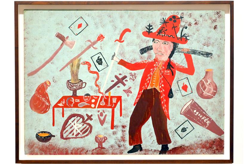Hector Hyppolite (1945), Ogou Feray, London, Tate Modern, Ausstellung "Surrealism Beyond Borders" vom 24.02.-29.08.2022, Saal 7, um 1945
