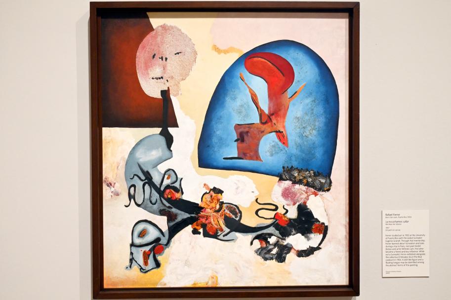 Rafael Ferrer (1957), Wir hören ihr Schweigen, London, Tate Modern, Ausstellung "Surrealism Beyond Borders" vom 24.02.-29.08.2022, Saal 7, 1957, Bild 1/2